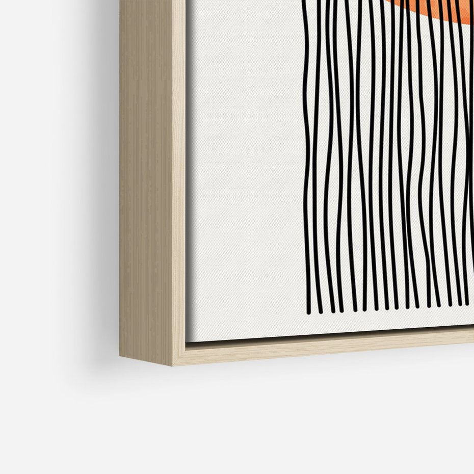 Obraz w ramie 70x100 - Echa Wyobraźni - koło, boho styl - rama drewno