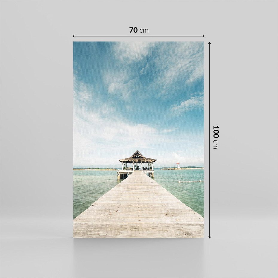 Obraz na płótnie 70x100 - Magia Morza i Piękno Plaży - Hawaje, morze