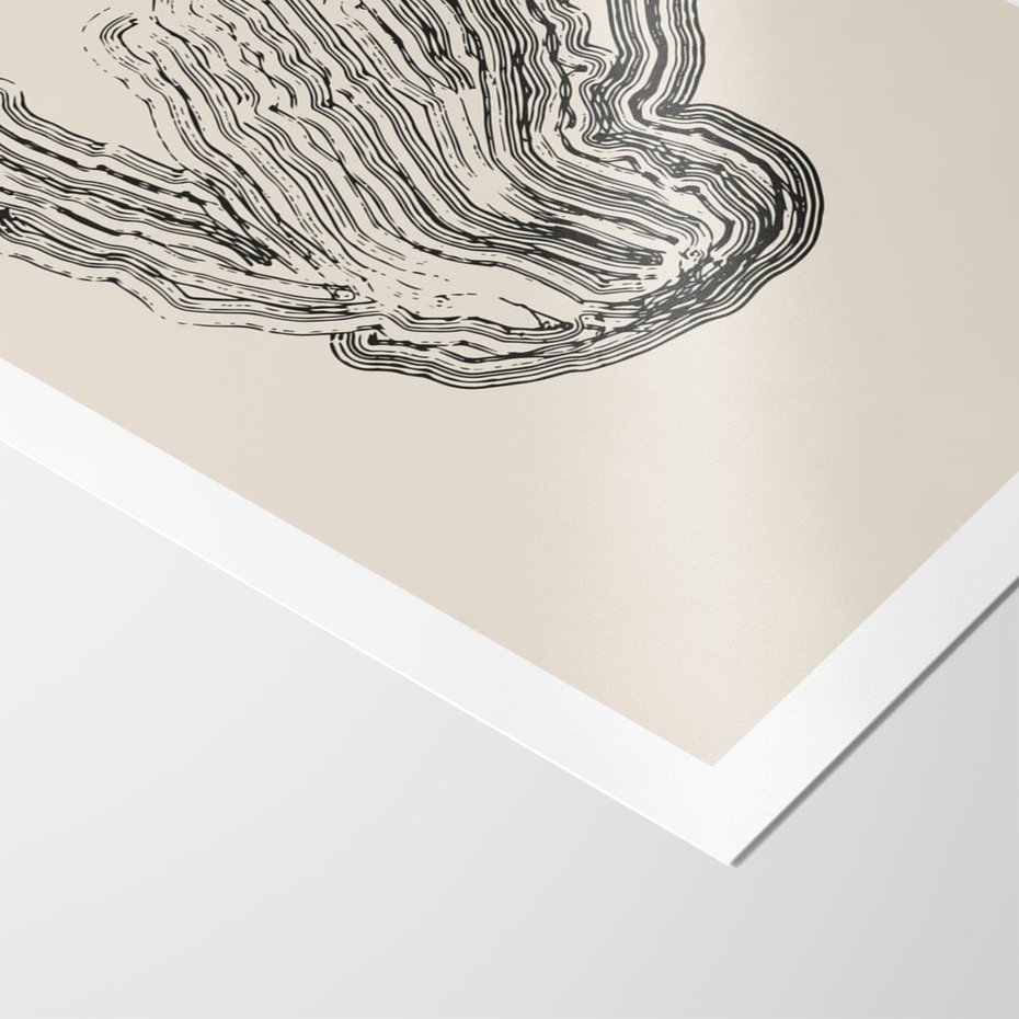 Plakat bez ramy 30x40 - Abstrakcyjne Odbicie - abstrakcyjne odbicie, biało czarny