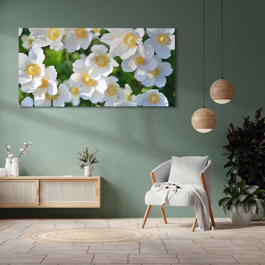 Obraz na płótnie 120x60 - Kwiatowy Raj - kwiat, kwiaty