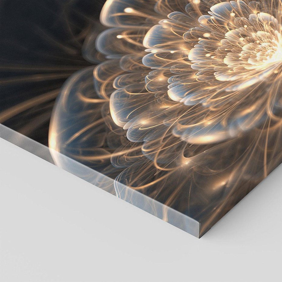 Obraz na płótnie 50x50 - Nowoczesny Kwiat - kwiat, nowoczesny