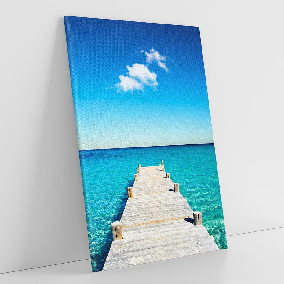 Obraz na płótnie 70x100 - Letnie Morskie Uczucie - morze, pomost