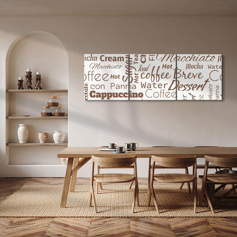 Obraz na płótnie 90x30 - Kawa w Stylu Coffee - kawa, coffee