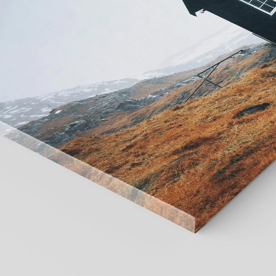 Obraz na płótnie 140x70 - Ciepło i Przytulność - skandynawski, domek