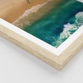 Plakat w ramie 40x50 - Nadbrzeżna Harmonia - plaża, morze - rama drewno