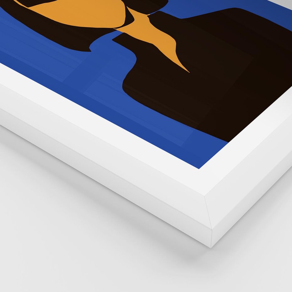 Plakat w ramie 40x50 - Energetyczne Zestawienie - sztuka nowoczesna, plakat - rama biała