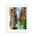 Plakat w ramie 40x50 - Wenecja: romantyczne miasto wodnych dróg - Wenecja, Włochy - rama biała