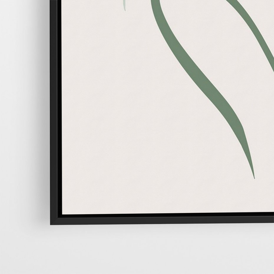 Obraz w ramie 70x100 - Kwiatowe Harmonie - kwiat, sztuka nowoczesna - rama czarna