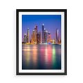 Plakat w ramie 50x70 - Nowy Jork: pulsujące miasto - Nowy Jork, miasto - rama czarna