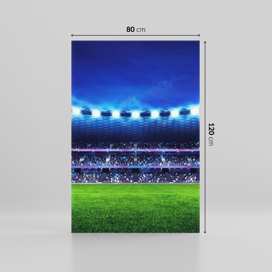 Obraz na płótnie 80x120 - Energia na stadionie - piłka, nożna