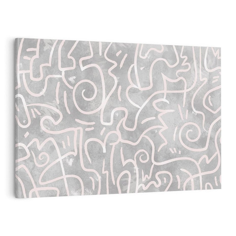 Obraz na płótnie 120x80 - Sploty odblasków i zawirowań - abstrakcyjne rysunki, wzorek