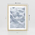 Plakat w ramie 30x40 - Trójwymiarowa geometria - geometria, 3d - rama drewno