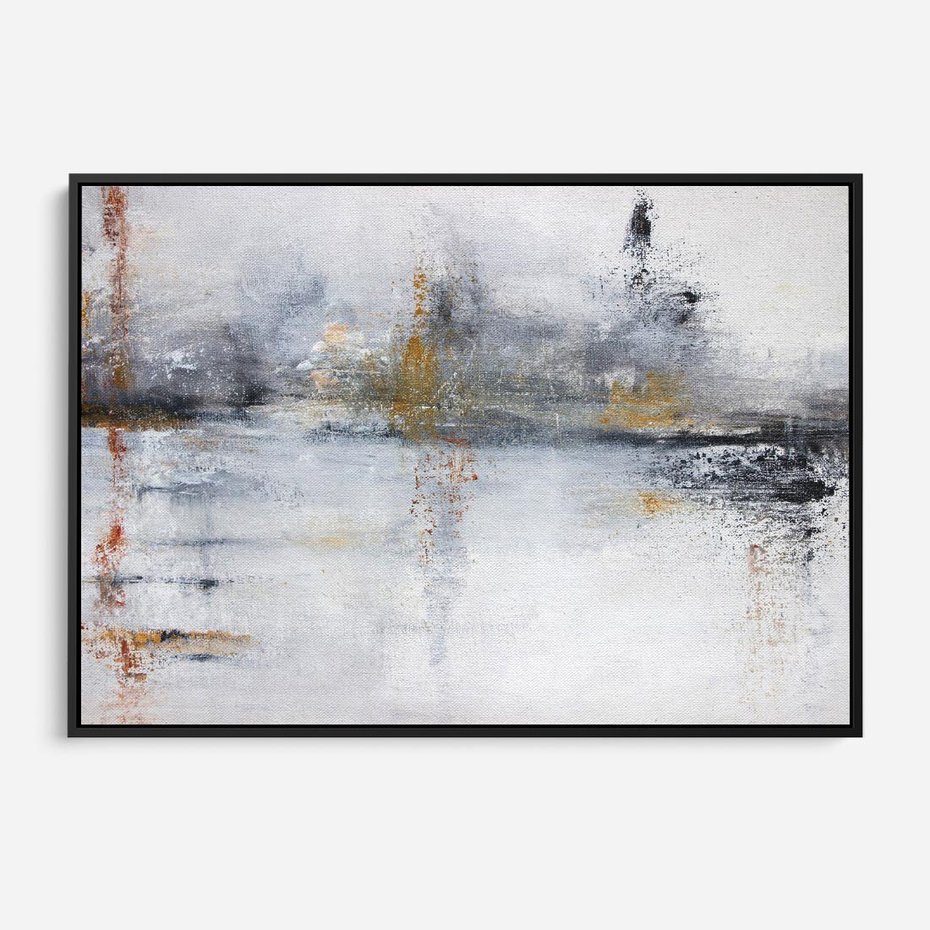 Obraz w ramie 70x50 - Kontrastujące Chaosy - abstrakcja, kontrast - rama czarna