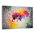 Obraz na płótnie 70x50 - Ekspresja Graffiti - farba, graffiti