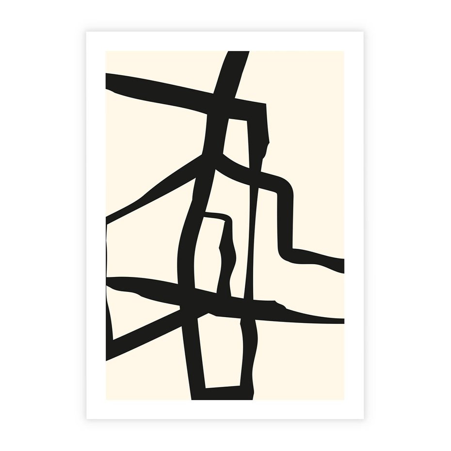 Plakat bez ramy 30x40 - Impresje Wymiaru - linie, abstrakcja