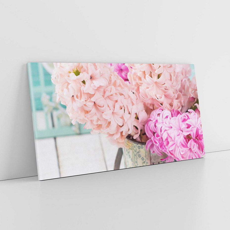 Obraz na płótnie 140x70 - Kwiatowa harmonia hiacyntów - kwiaty, hiacynty