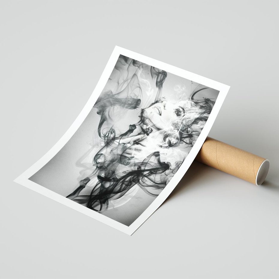 Plakat bez ramy 21x30 - Abstrakcja kobiecego piękna - abstrakcja, kobieta