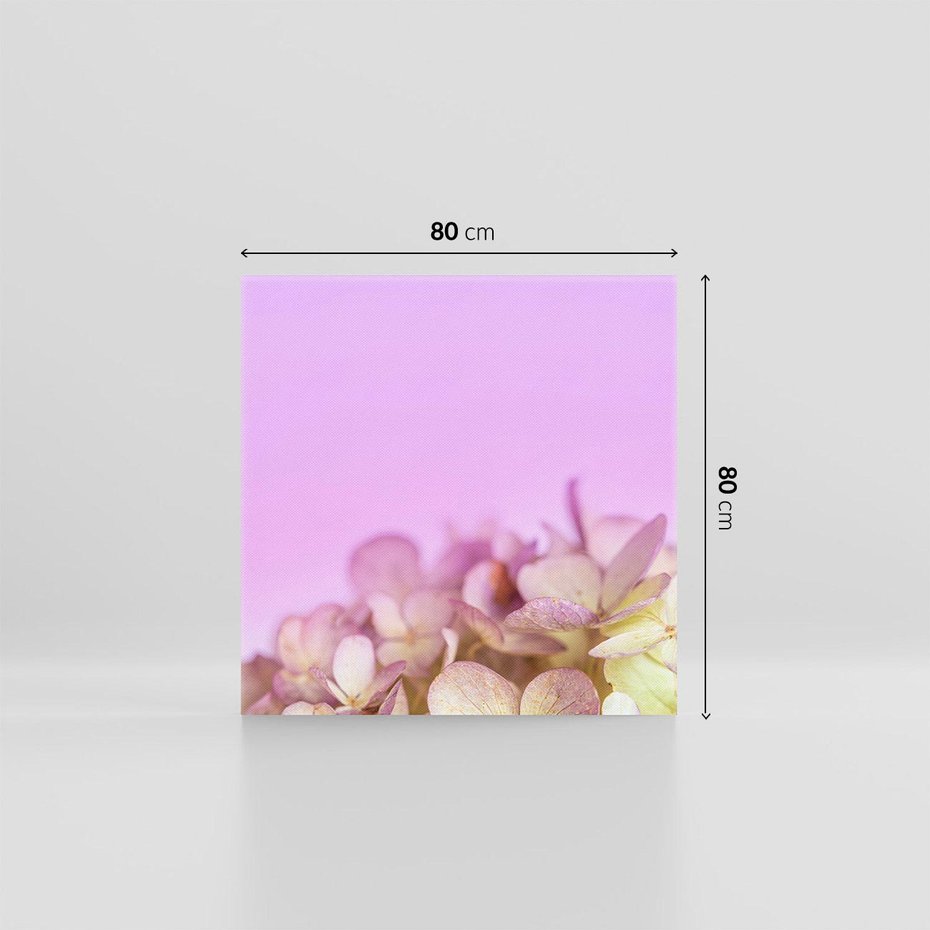 Obraz na płótnie 80x80 - Kwiatowa Uroda - kwiaty, hortensje