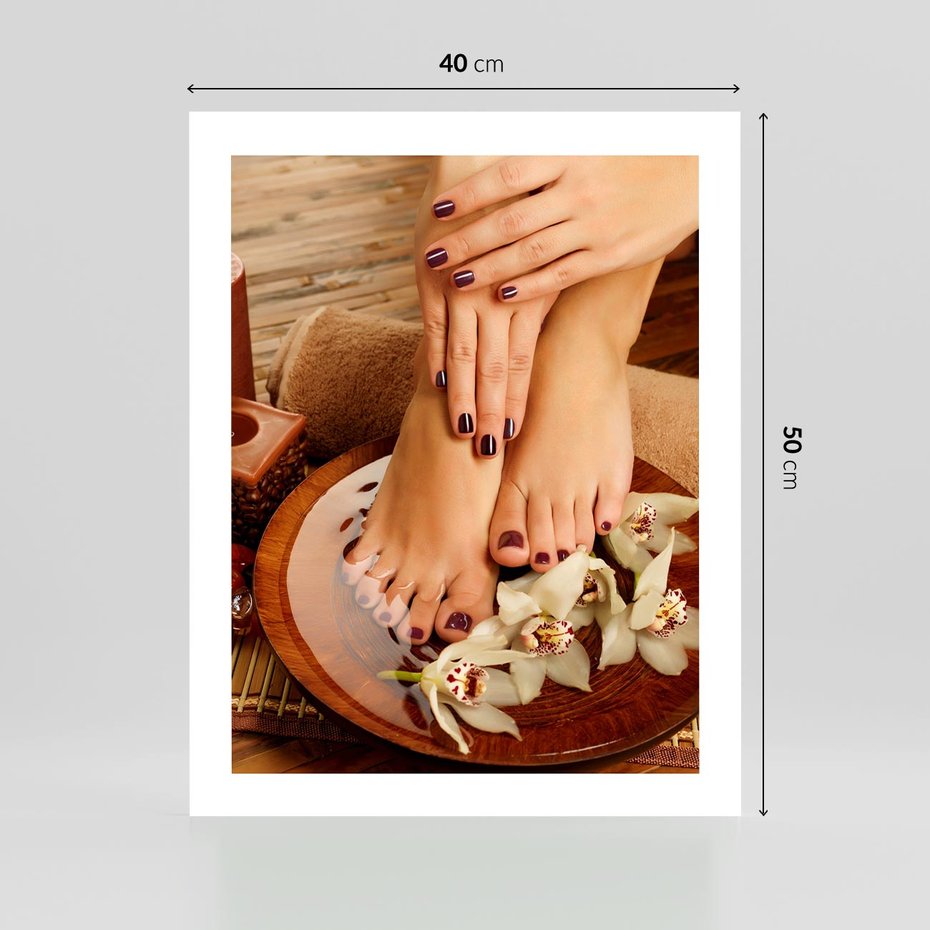 Plakat bez ramy 40x50 - Relaksujące Spa i Perfekcyjny Manicure - spa, paznokcie