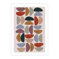 Plakat bez ramy 30x40 - Kolorowe Echo Boho - abstrakcyjny obraz, geometryczna kompozycja