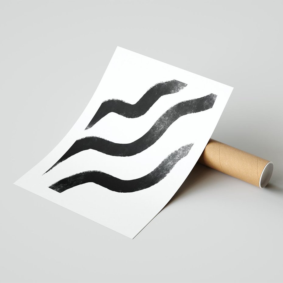 Plakat bez ramy 30x40 - Wibracje Plam - abstrakcja, minimalizm