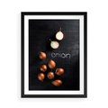 Plakat w ramie 50x70 - Aromatyczne Inspiracje - cebula, kuchnia - rama czarna