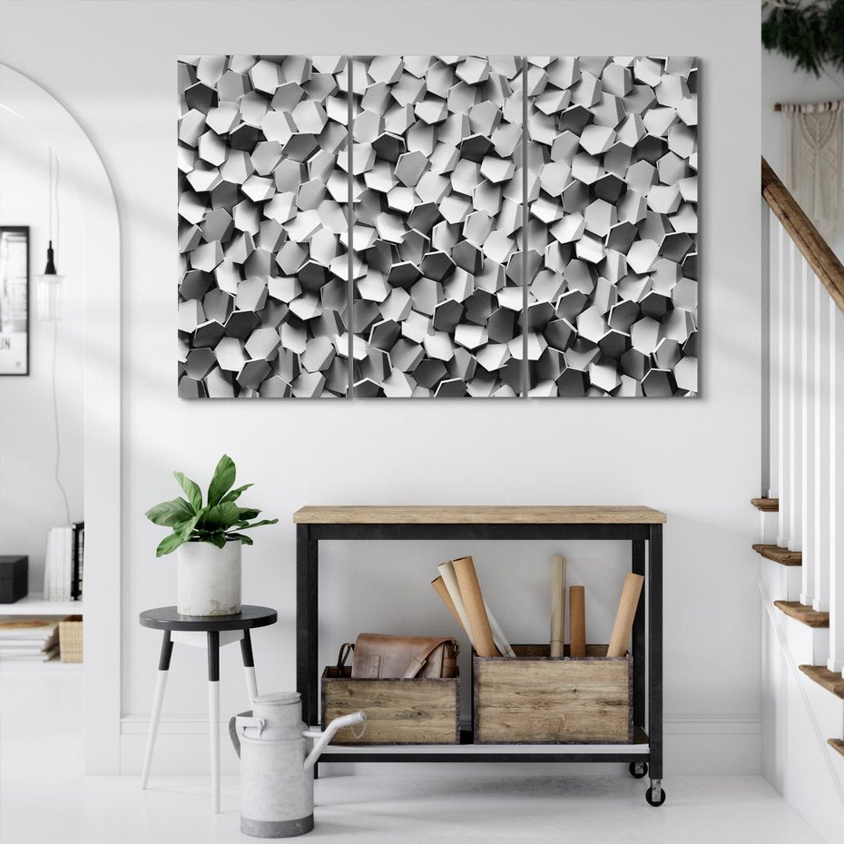 Obraz na płótnie 120x80 - Odkryj głębię sztuki - graficzne, 3D