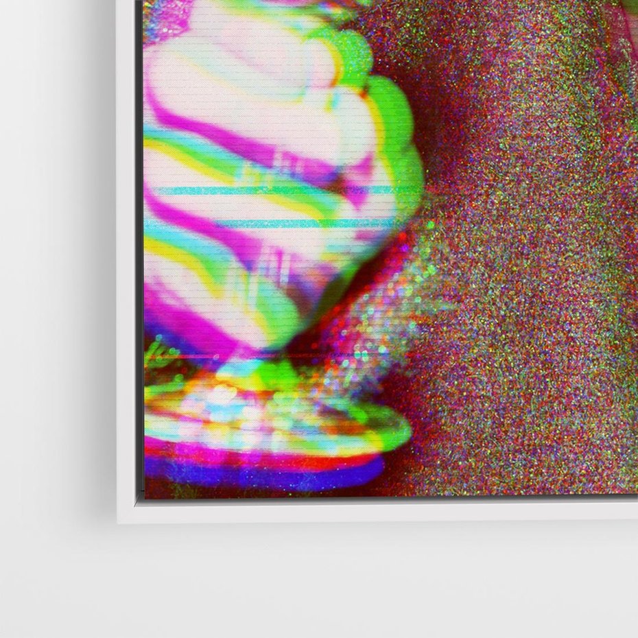 Obraz w ramie 80x80 - Zakochani na Kliszy - zdjecie, stara prześwietlona klisza - rama biała