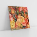 Obraz na płótnie 70x70 - "Róże" (1912), Pierre-Auguste Renoir - Reprodukcja - reprodukcja, obraz na płótnie