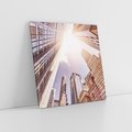 Obraz na płótnie 40x40 - Oczami artysty - miasto, perspektywa