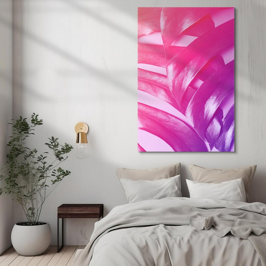 Obraz na płótnie 80x120 - Monstera Kwiaty Liście - monstera, kwiaty