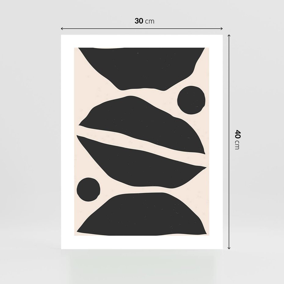 Plakat bez ramy 30x40 - Surowa Abstrakcja - abstrakcyjny nowoczesny obraz, surowość