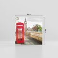 Obraz na płótnie 70x70 - Londyńskie widoki - Londyn, telefon