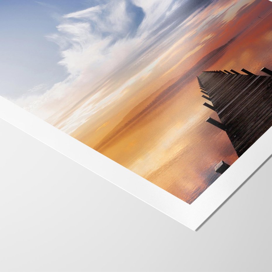 Plakat bez ramy 50x70 - Magia Chwili - pomost, zachód