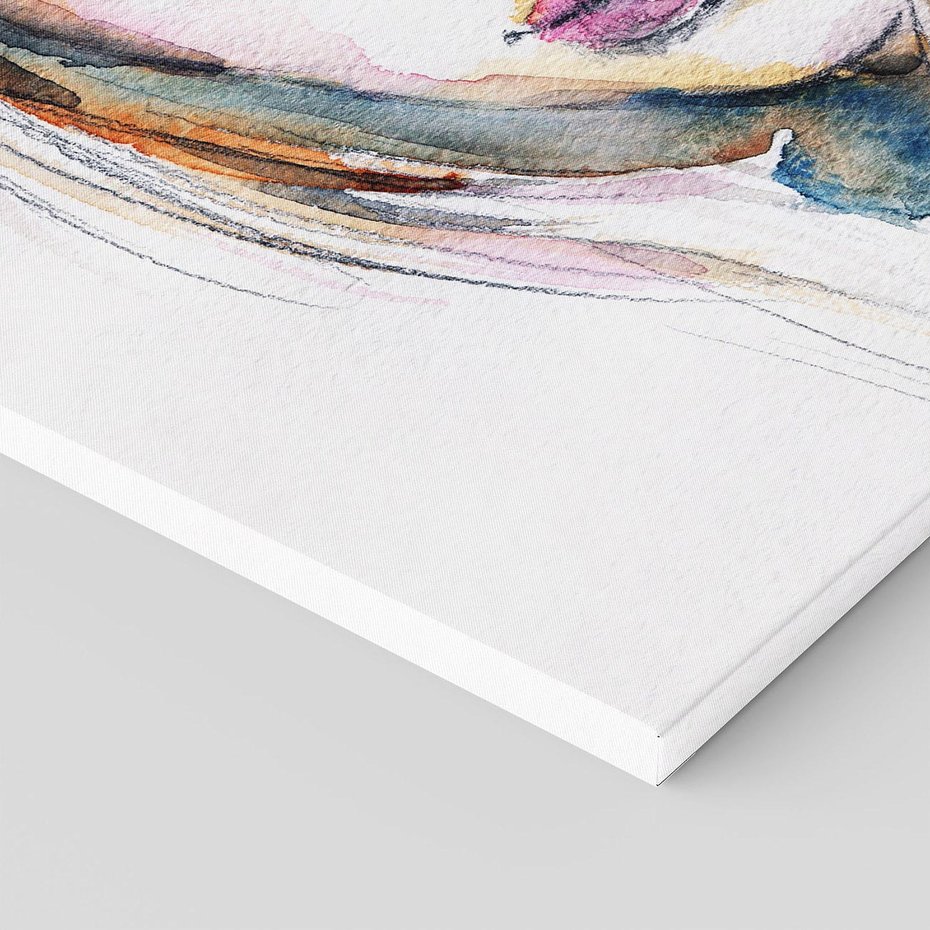 Obraz na płótnie 120x80 - Abstrakcyjny portret kobiecy - grafika, kobieta