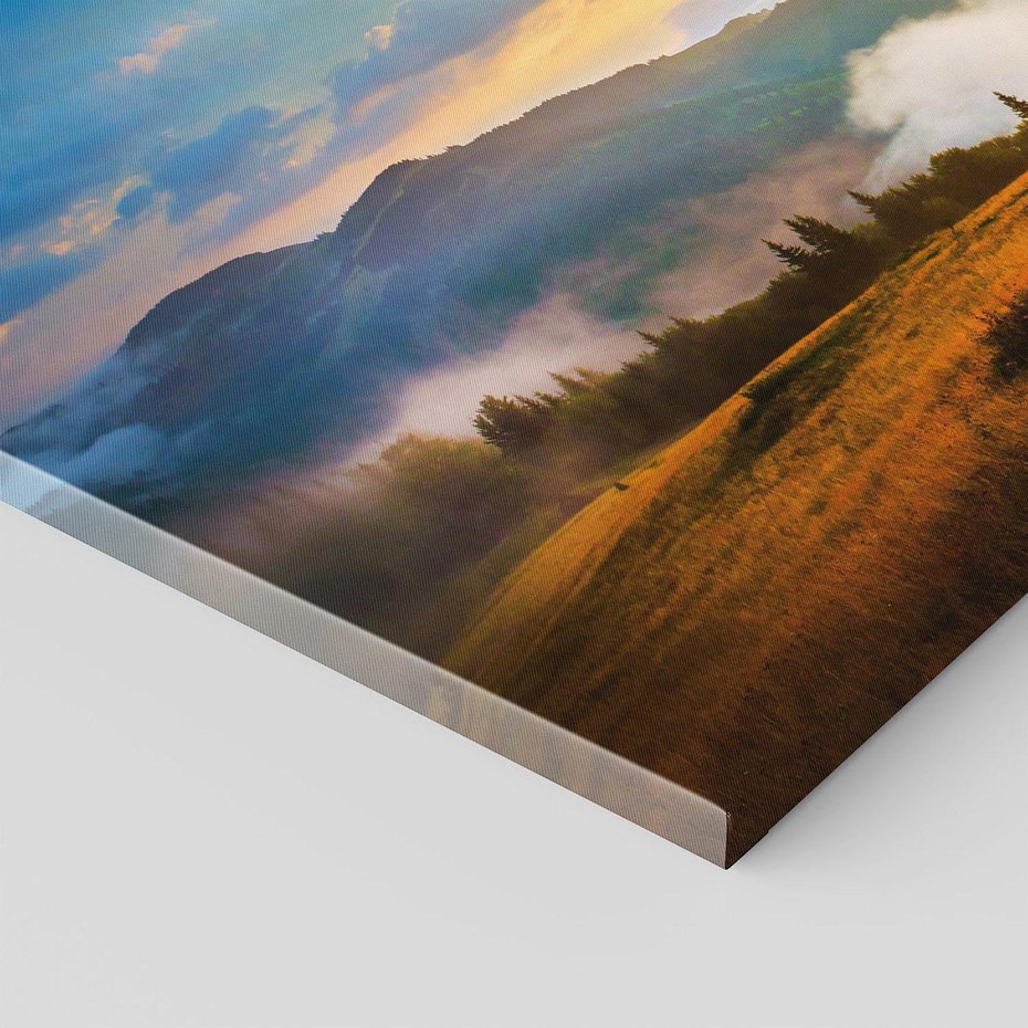 Obraz na płótnie 100x70 - Urok Górskiej Przyrody: Ukraina - góry, ukraina