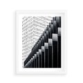 Plakat w ramie 40x50 - Architektura Stopniowa - architektura, budynki - rama biała