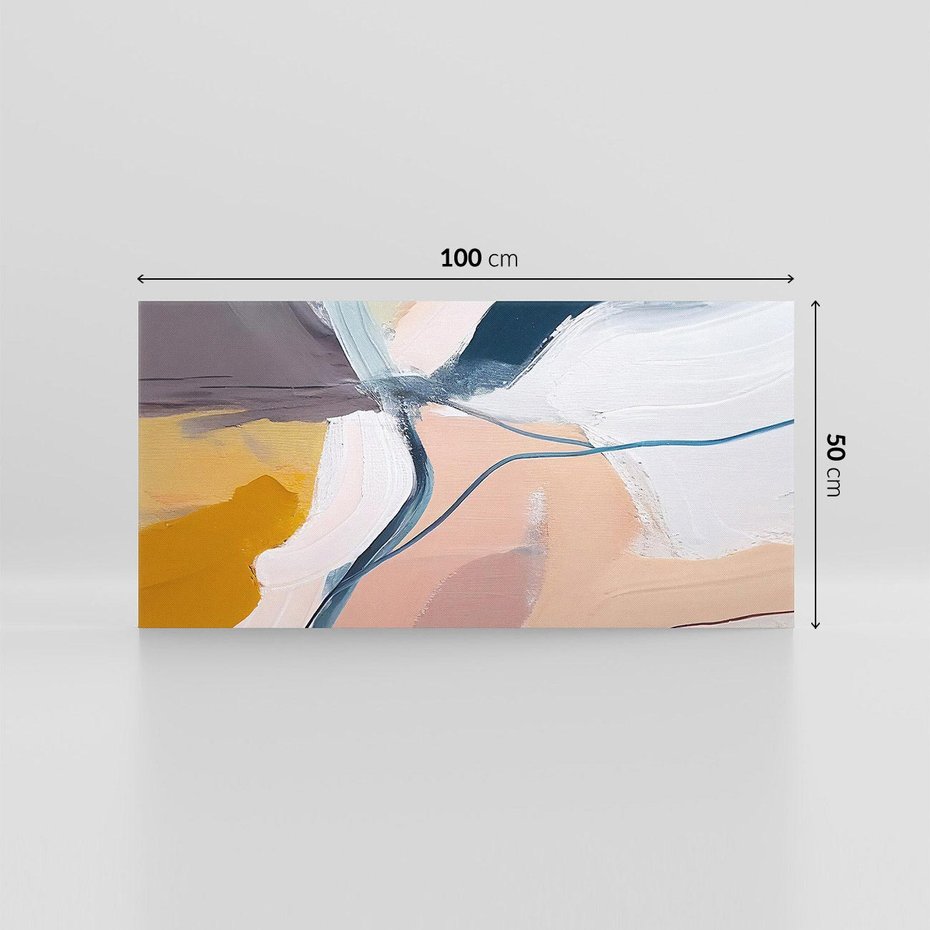 Obraz na płótnie 100x50 - Ścieżki Emocji - abstrakcja, farby olejne