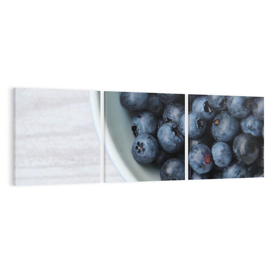 Obraz na płótnie 120x40 - Borówki Leśna Harmonia - borówki, owoce