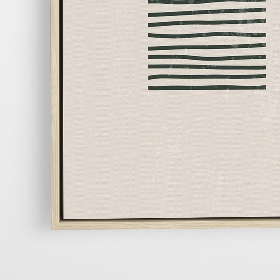 Obraz w ramie 50x70 - Przenikająca Kreatywność - nowoczesna sztuka, minimalizm - rama drewno