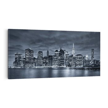 Obraz na płótnie 140x70 - Miejskie Migawki - noc, NY