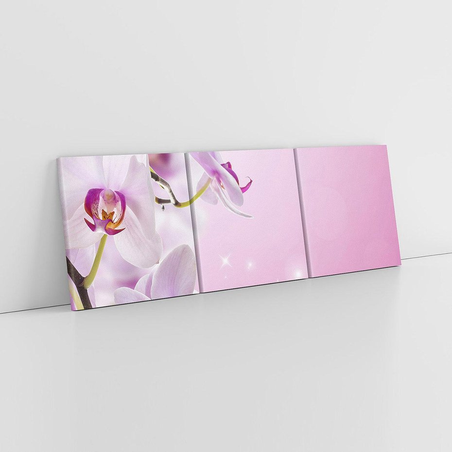 Obraz na płótnie 90x30 - Relaksujące Piękno - kwiaty, orchidea