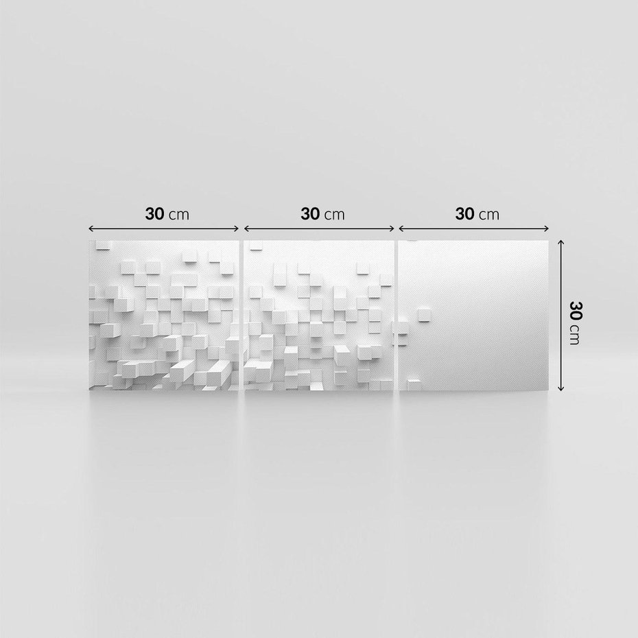 Obraz na płótnie 90x30 - Głębia abstrakcji - ściana, 3D