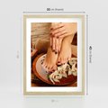 Plakat w ramie 30x40 - Relaksujące Spa i Perfekcyjny Manicure - spa, paznokcie - rama drewno