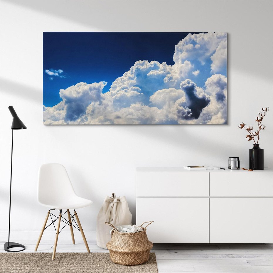 Obraz na płótnie 140x70 - Niebo i chmury - niebo, chmury