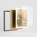 Plakat w ramie 40x50 - Boho Wizja - suszone, trawy - rama czarna