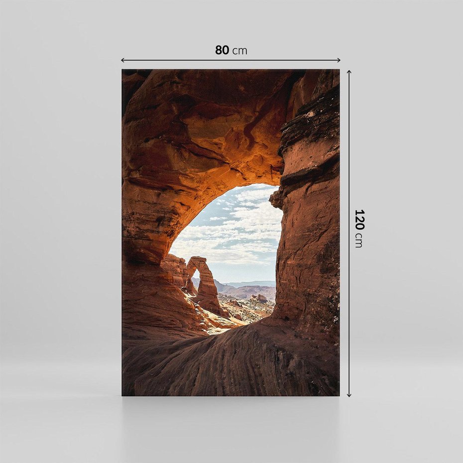 Obraz na płótnie 80x120 - Magia pustynnego kanionu - pustynia, kanion