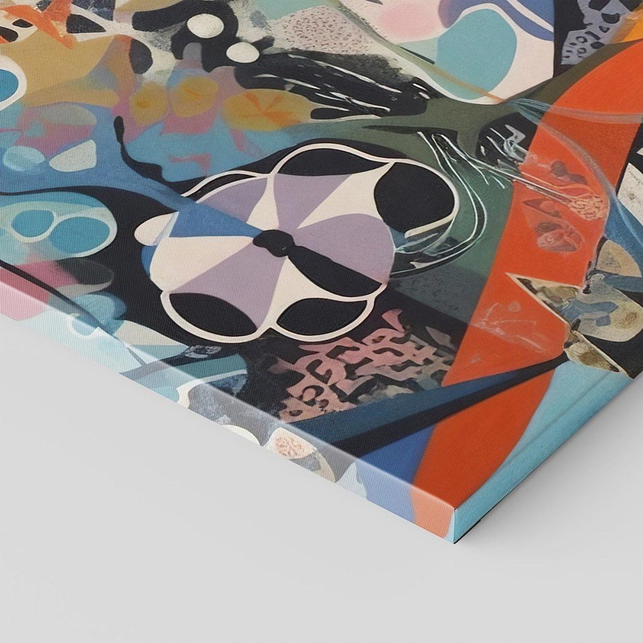 Obraz na płótnie 50x70 - Kolory Pasteli - abstrakcja, olej na płótnie