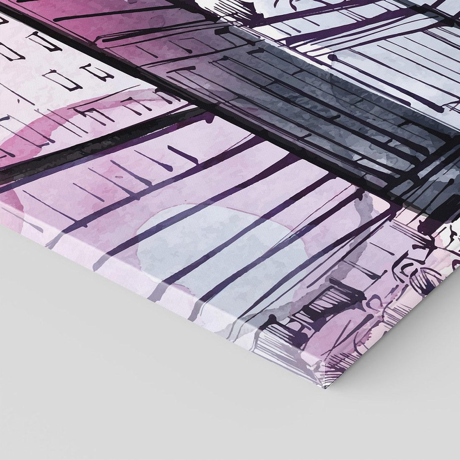 Obraz na płótnie 120x80 - Miasto ożywione pulsującym życiem - szkocja, miasto