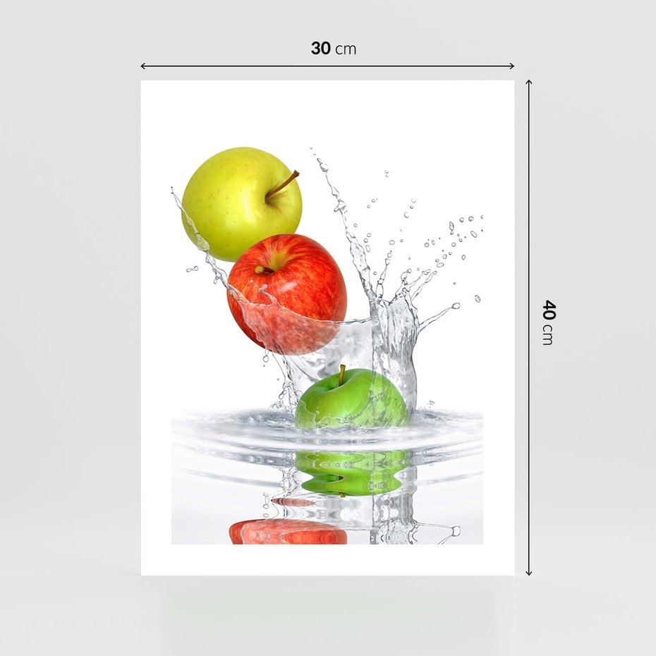 Plakat bez ramy 30x40 - Jabłkowa Fantazja - owoce, jabłka